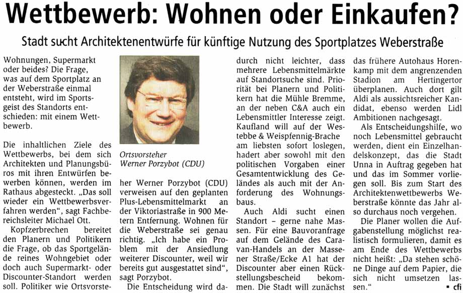 Hellweger Anzeiger vom 25.4.2008