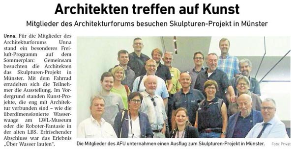 Besuch des Skulpturen-Projekts in Münster